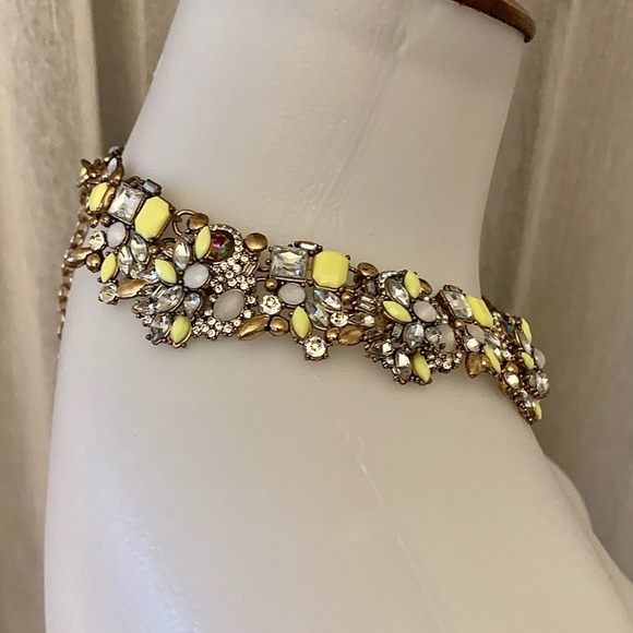 Statement Necklace Gold Multicolor - Picture 3 of 10